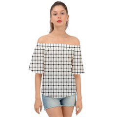 Mesh Off Shoulder Short Sleeve Top by nateshop