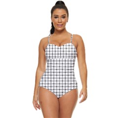 Mesh Retro Full Coverage Swimsuit by nateshop