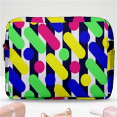 Illustration Geometric Form Circle Line Pattern Make Up Pouch (large) by Wegoenart