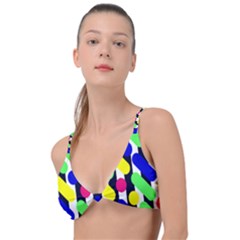 Illustration Geometric Form Circle Line Pattern Knot Up Bikini Top by Wegoenart