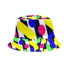 Illustration Geometric Form Circle Line Pattern Inside Out Bucket Hat by Wegoenart