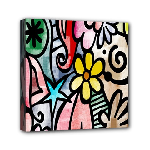 Modern-art Mini Canvas 6  X 6  (stretched) by nateshop