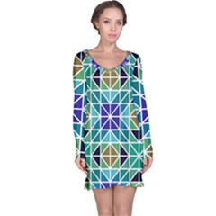 Mosaic Long Sleeve Nightdress by nateshop