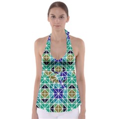 Mosaic Babydoll Tankini Top by nateshop