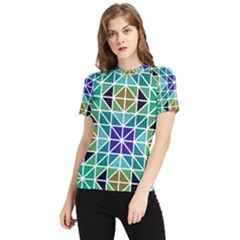 Mosaic Women s Short Sleeve Rash Guard by nateshop