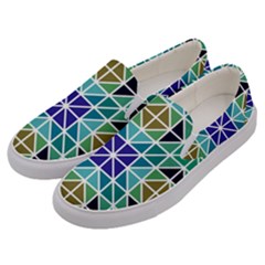 Mosaic Men s Canvas Slip Ons by nateshop