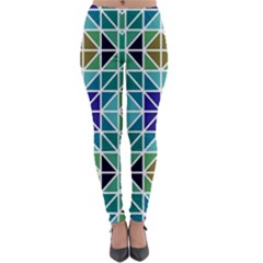 Mosaic Lightweight Velour Leggings by nateshop