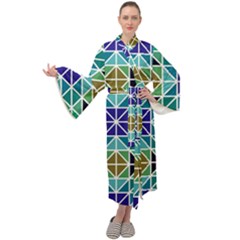 Mosaic Maxi Velour Kimono by nateshop