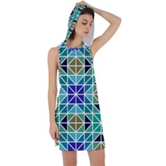 Mosaic Racer Back Hoodie Dress by nateshop