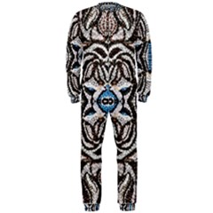 Embroidered Symmetry Onepiece Jumpsuit (men) by kaleidomarblingart