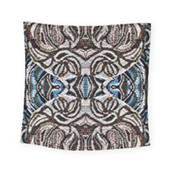 Embroidered Symmetry Square Tapestry (small) by kaleidomarblingart