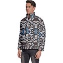 Embroidered symmetry Men s Puffer Bubble Jacket Coat View2