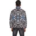 Embroidered symmetry Men s Puffer Bubble Jacket Coat View4