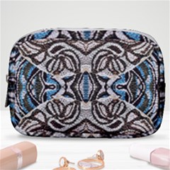 Embroidered Symmetry Make Up Pouch (small) by kaleidomarblingart