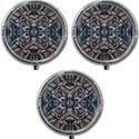 Embroidered symmetry Mini Round Pill Box (Pack of 3) View1