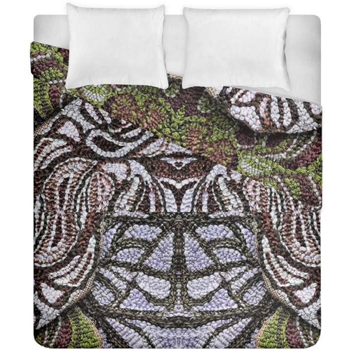 Liberty inspired embroidery IV Duvet Cover Double Side (California King Size)