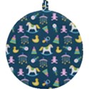 Cute Babies Toys Seamless Pattern Round Trivet View2