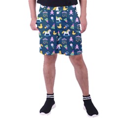 Cute Babies Toys Seamless Pattern Men s Pocket Shorts by Vaneshart