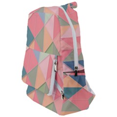 Illustration Pink Background Geometric Triangle Travelers  Backpack by Wegoenart