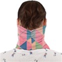 Illustration Pink Background Geometric Triangle Face Covering Bandana (Adult) View2