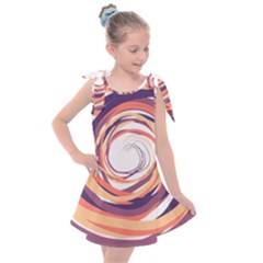 Illustration Colorful Yellow Purple Orange Kids  Tie Up Tunic Dress by Wegoenart