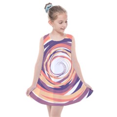 Illustration Colorful Yellow Purple Orange Kids  Summer Dress by Wegoenart