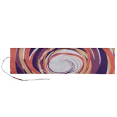 Illustration Colorful Yellow Purple Orange Roll Up Canvas Pencil Holder (l) by Wegoenart