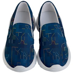 Abstract Art Artistic Celebration Kids Lightweight Slip Ons by Wegoenart