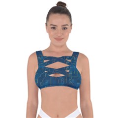 Abstract Art Artistic Celebration Bandaged Up Bikini Top by Wegoenart