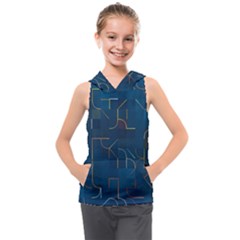 Abstract Art Artistic Celebration Kids  Sleeveless Hoodie by Wegoenart