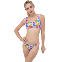 Pattern Illustration Background Abstract Leaves To Dye The Little Details Bikini Set by Wegoenart