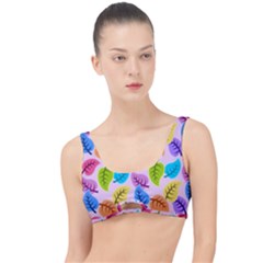 Pattern Illustration Background Abstract Leaves To Dye The Little Details Bikini Top by Wegoenart