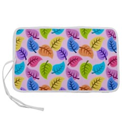 Pattern Illustration Background Abstract Leaves To Dye Pen Storage Case (l) by Wegoenart