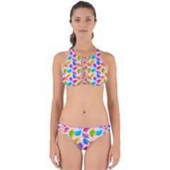 Pattern Illustration Background Abstract Leaves To Dye Perfectly Cut Out Bikini Set by Wegoenart