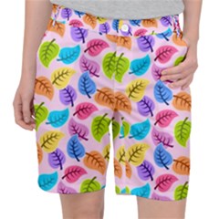 Pattern Illustration Background Abstract Leaves To Dye Pocket Shorts