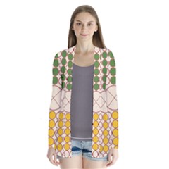 Ludo Game Drape Collar Cardigan by Wegoenart