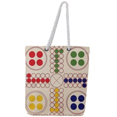 Ludo Game Full Print Rope Handle Tote (large) by Wegoenart