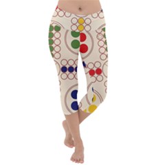 Ludo Game Lightweight Velour Capri Yoga Leggings by Wegoenart