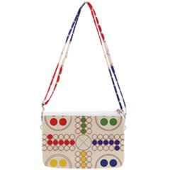 Ludo Game Double Gusset Crossbody Bag by Wegoenart