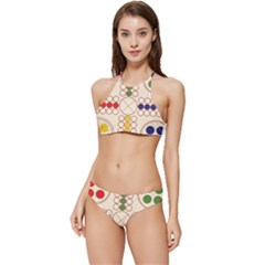 Ludo Game Banded Triangle Bikini Set by Wegoenart