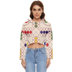 Ludo Game Women s Lightweight Cropped Hoodie by Wegoenart