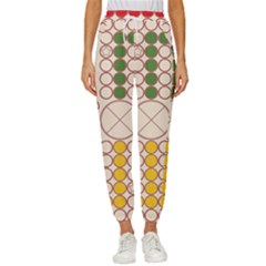 Ludo Game Cropped Drawstring Pants by Wegoenart