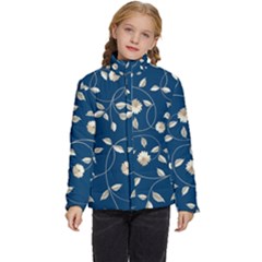 Illustration Pattern Abstract Wallpaper Design Kids  Puffer Bubble Jacket Coat by Wegoenart