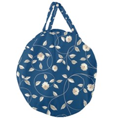 Illustration Pattern Abstract Wallpaper Design Giant Round Zipper Tote by Wegoenart