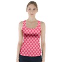 Valentine Lobe Hearts Background Seamless Tile Racer Back Sports Top View1