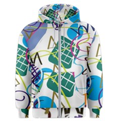 Abstract Pattern Men s Zipper Hoodie by Wegoenart