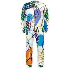 Abstract Pattern Onepiece Jumpsuit (men) by Wegoenart