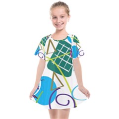 Abstract Pattern Kids  Smock Dress by Wegoenart