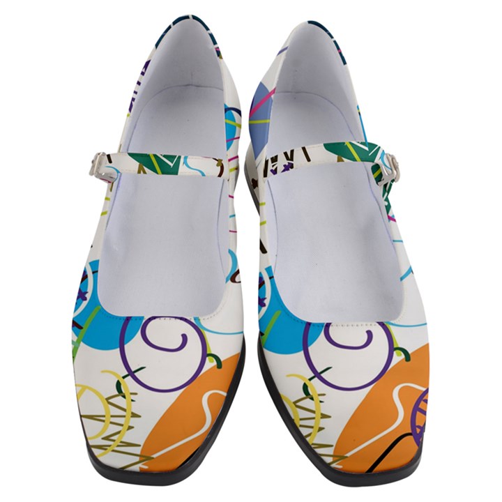 Abstract Pattern Women s Mary Jane Shoes