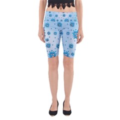 Illustration Virus Pattern Yoga Cropped Leggings by Wegoenart